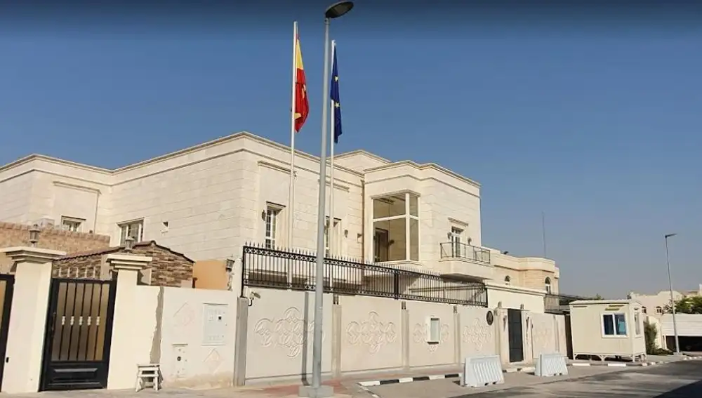 Fachada de la embajada de España en Doha | Fuente: Ministerio de Asuntos Exteriores