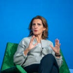 Teresa Ribera, vicepresidenta tercera y ministra para la Transición Ecológica, durante su intervención en el foro organizado por Atresmedia
