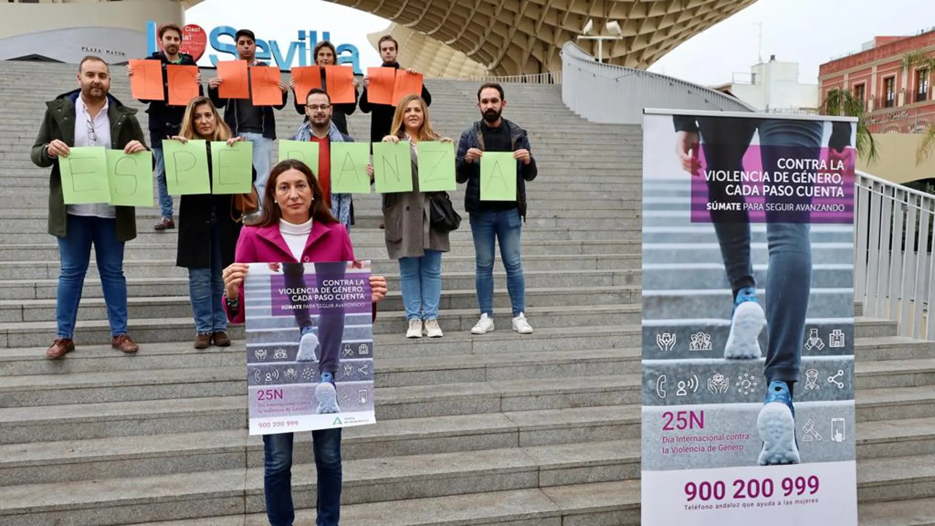 La campaña oficial del Gobierno de Andalucía con motivo del 25-N, día Internacional para la Eliminación de la Violencia contra las Mujeres. EFE/Junta de Andalucía