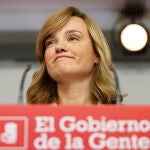 La portavoz del PSOE y ministra de Educación y FP, Pilar Alegría