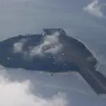 Imagen tomada desde un avión de transporte C-130 que muestra la isla de Thitu frente al Mar de China Meridional, donde un buque guardacostas chino bloqueó dos veces el barco naval filipino antes de apoderarse de los restos que remolcaba