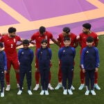Los jugadores de Irán no ha cantado su himno como protesta por la represión en su país