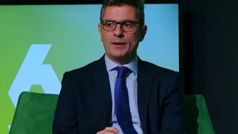 El ministro de Presidencia, Félix Bolaños, este miércoles en la mesa redonda ",Información y Desinformación en el Metafuturo", organizada por La Sexta
