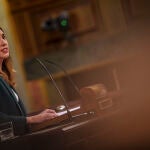 Irene Montero en el pleno del Congreso de los Diputados