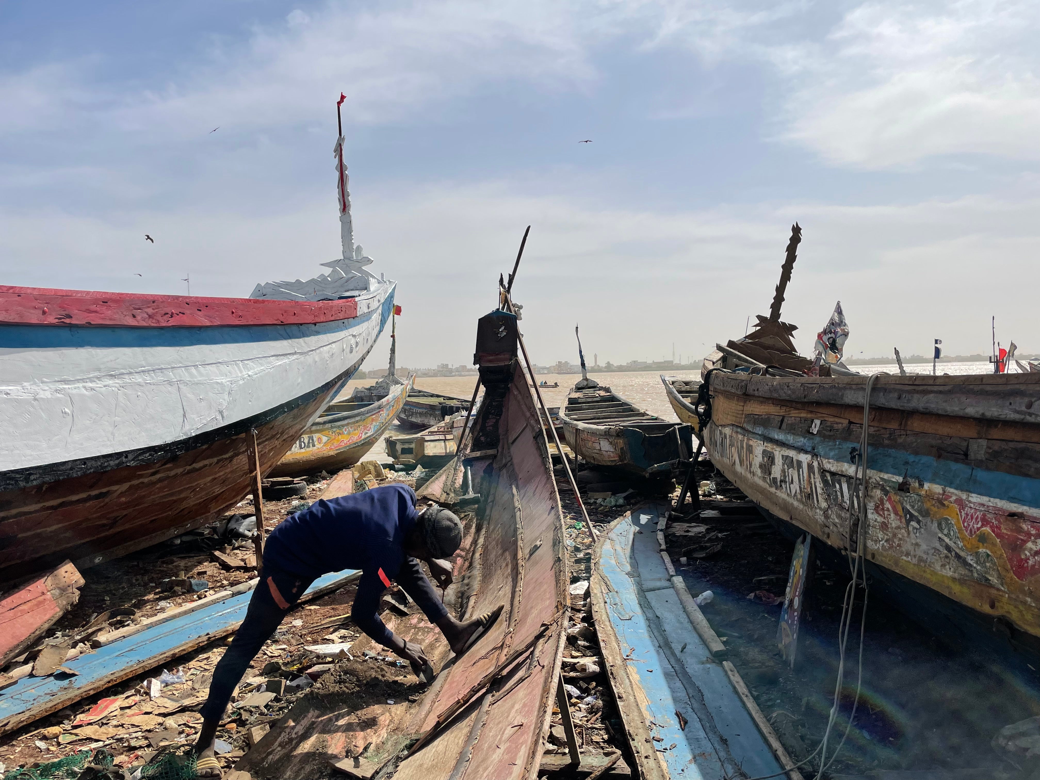 Un capitán de cayuco senegalés “Cuando voy a España le digo a mi mujer que me he ido de pesca” Foto