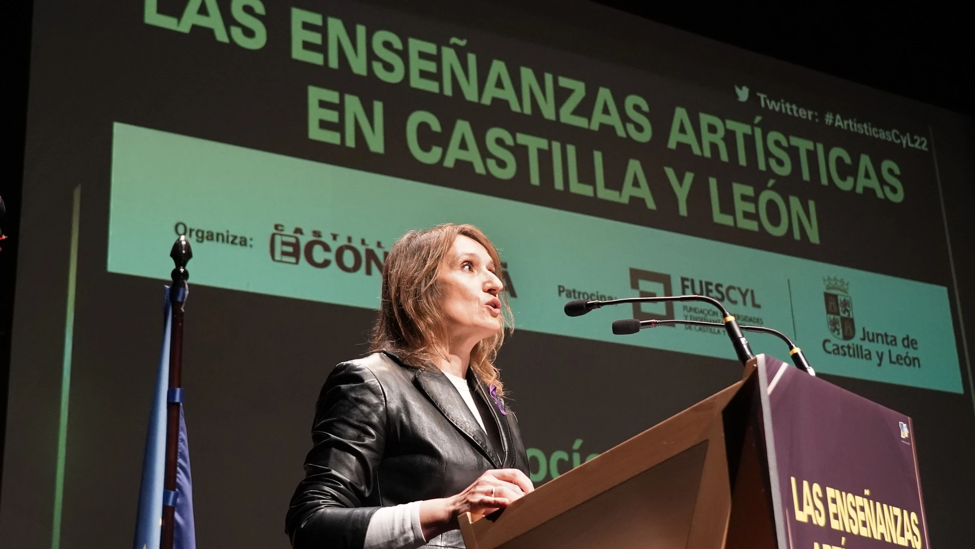 La consejera de Educación, Rocío Lucas, clausura la jornada "Las Enseñanzas Artísticas en Castilla y León"