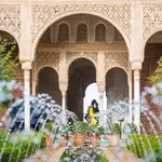 Vista de uno de los rincones del amplio conjunto monumental y paisajístico granadino de la Alhambra y el Generalife