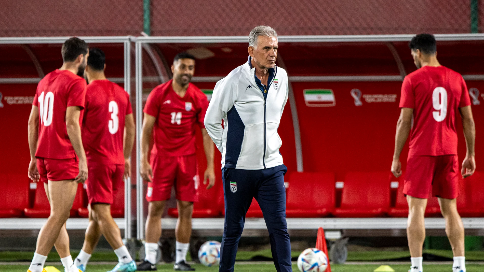 Irán en su último entrenamiento antes del partido ante Estados Unidos