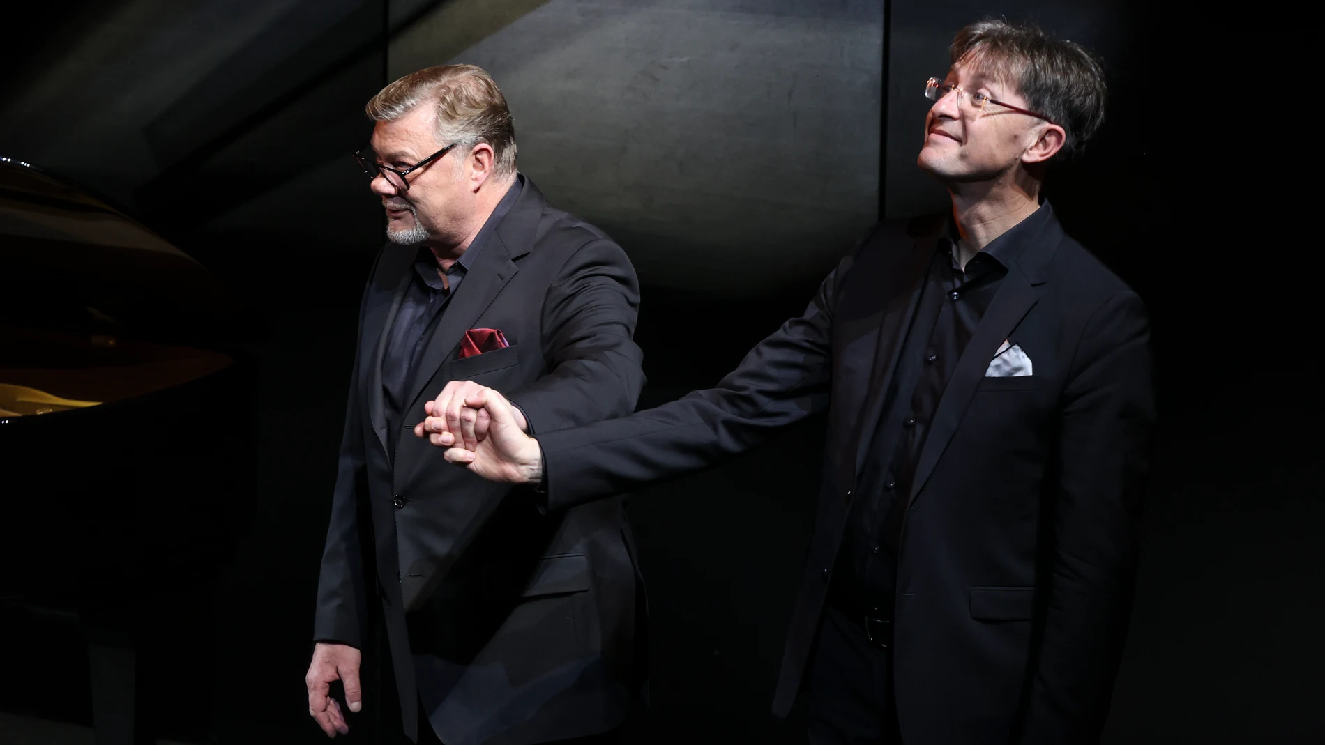 René Pape (izda.) y el pianista Michael Schülze fueron ovacionados en el Teatro de la Zarzuela