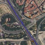 El choque se ha producido en la circunvalación de Murcia entre las salidas del Barrio del Carmen y Murcia Centro, en dirección Cartagena