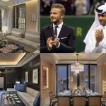 David Beckham obligado a huir de su luejoso hotel en Qatar