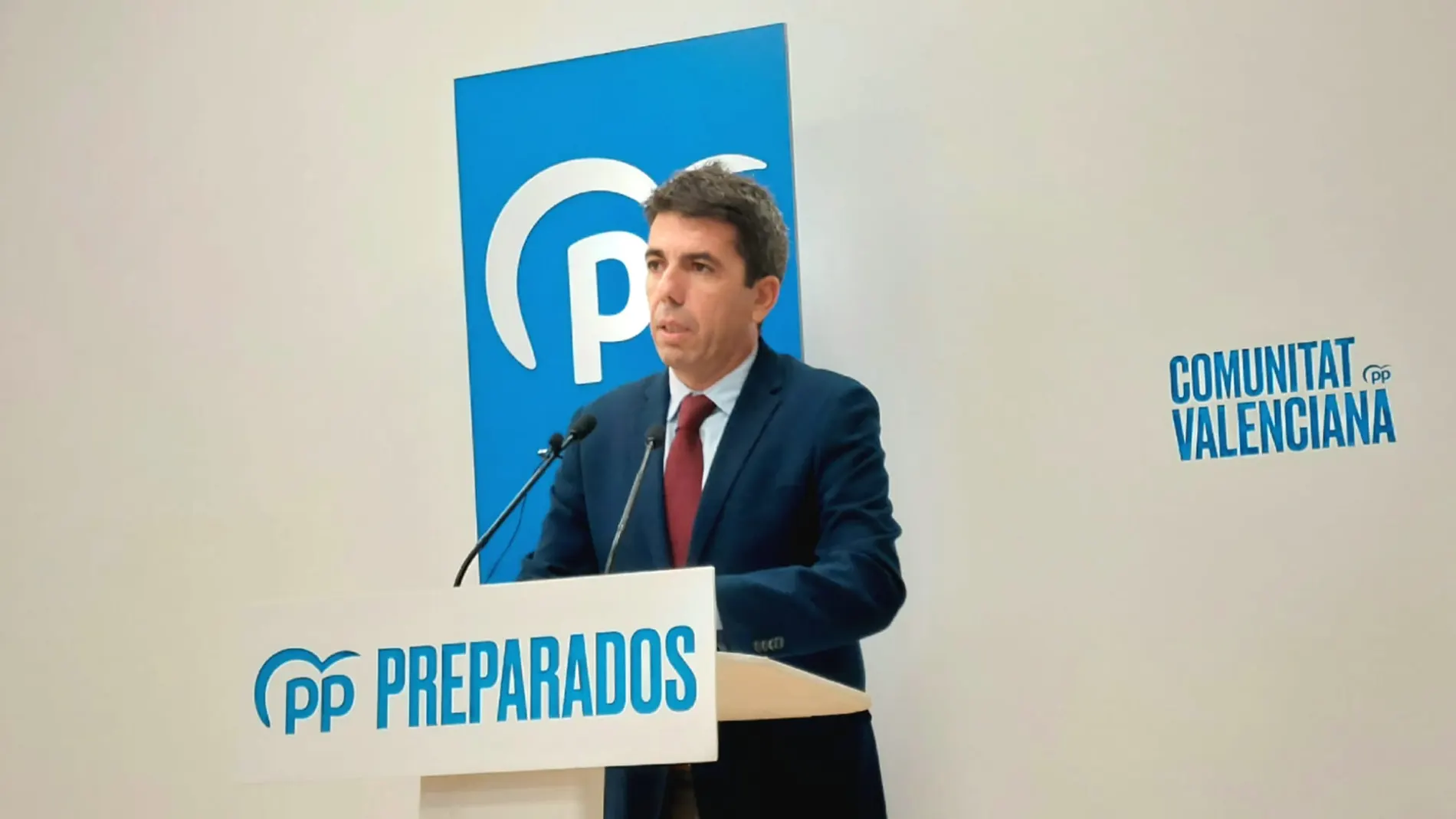 El presidente del PP de la Comunidad Valenciana, Carlos Mazón