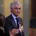 El secretario cuarto de la Mesa del Congreso de los Diputados, Adolfo Suárez Illana, durante el pleno celebrado este jueves, en el Congreso de los Diputados en Madrid.