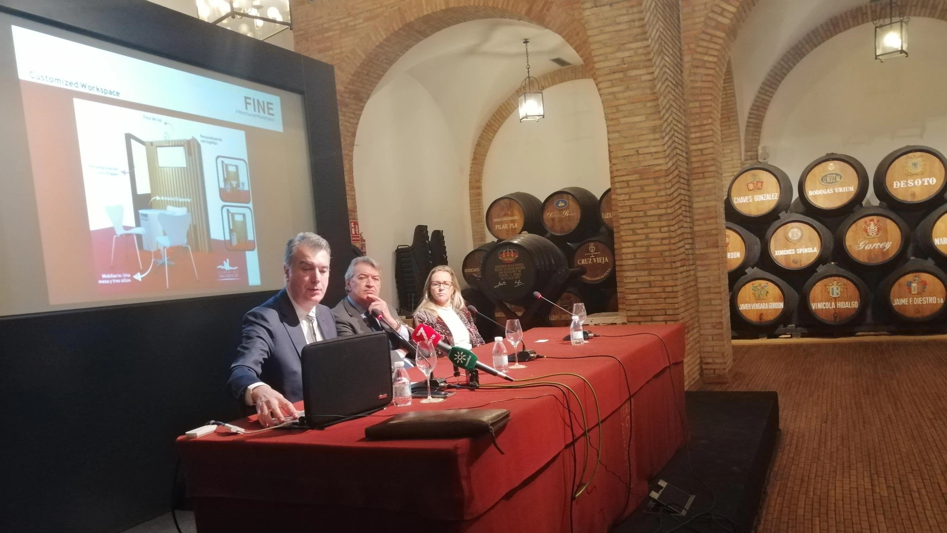 Presentación de la feria de enoturismo FINE #WineTourismExpo en Jerez de la Frontera