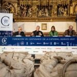 Piluca Gil, José María Vicente, Mario Iceta, y Juan Álvarez Quevedo informan sobre la última reunión del Patronato de la celebración del VIII Centenario de la Catedral de Burgos