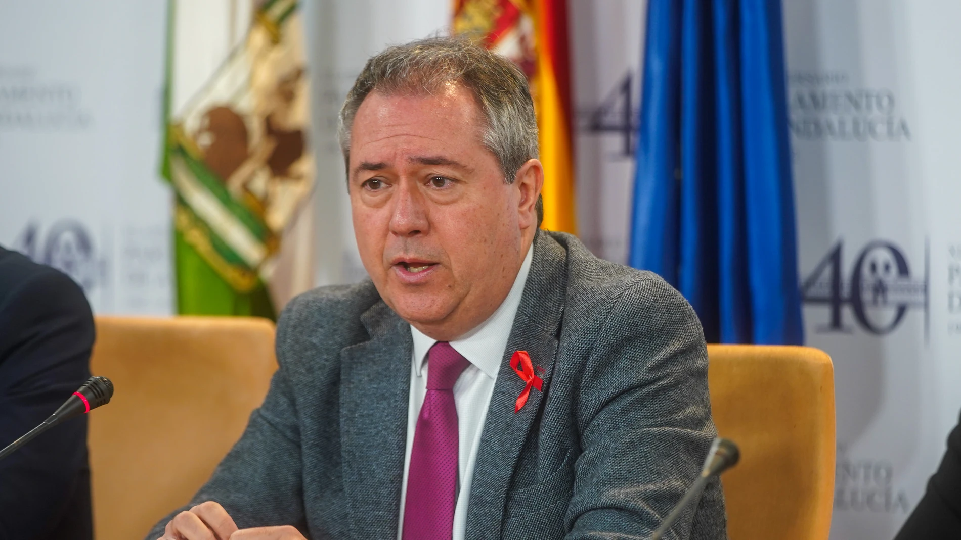 El secretario general del PSOE de Andalucía, Juan Espadas