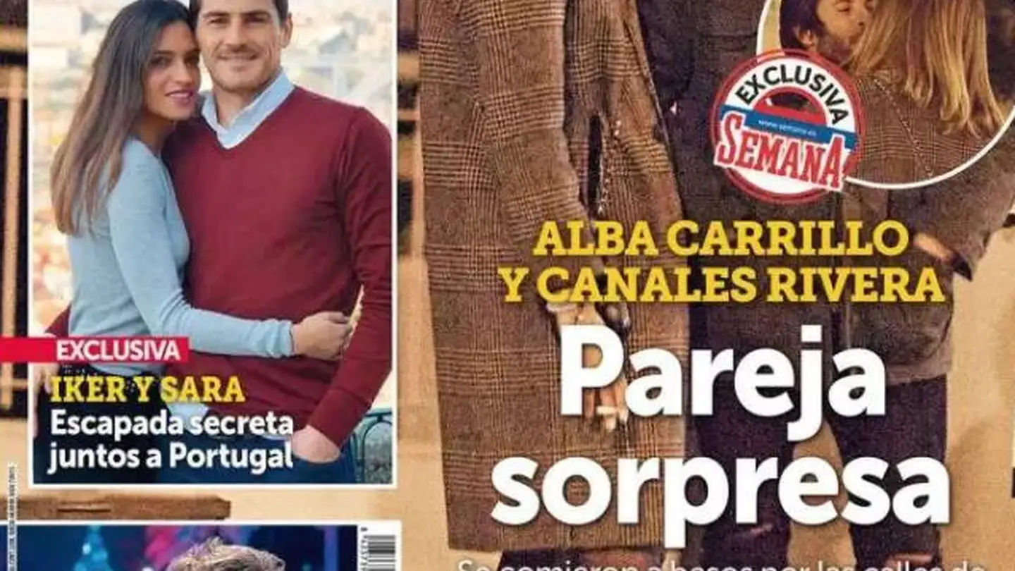 Alba Carrillo y Canales Rivera en la revista 'Semana'