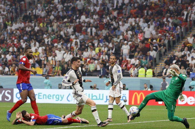 Havertz marca uno de los goles de Alemania a Costa Rica, aunque el triunfo no sirvió para clasificarse