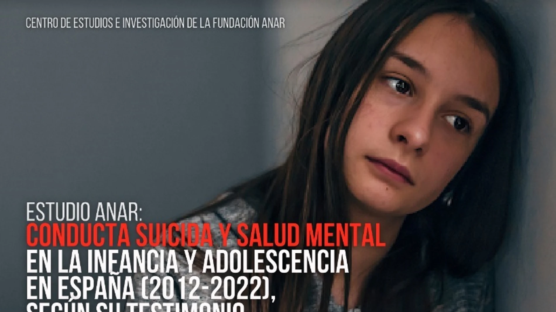 Portada del Estudio sobre conductas suicidas 2012-2022 de la Fundación ANAR