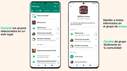 Ya puedes usar las Comunidades de WhatsApp.