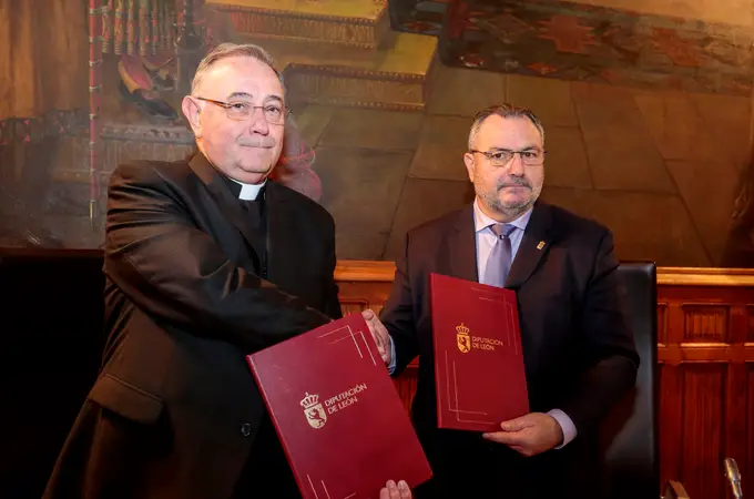 La Diputación y el Obispado de León destinan 500.000 euros a “recuperar, restaurar y cuidar” monumentos eclesiásticos