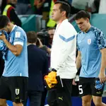 Luis Suárez se marcha llorando del campo