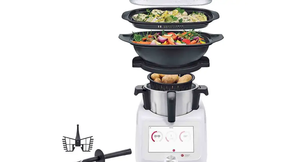 El robot de cocina de Lidl destaca entre otras cosas por sus accesorios