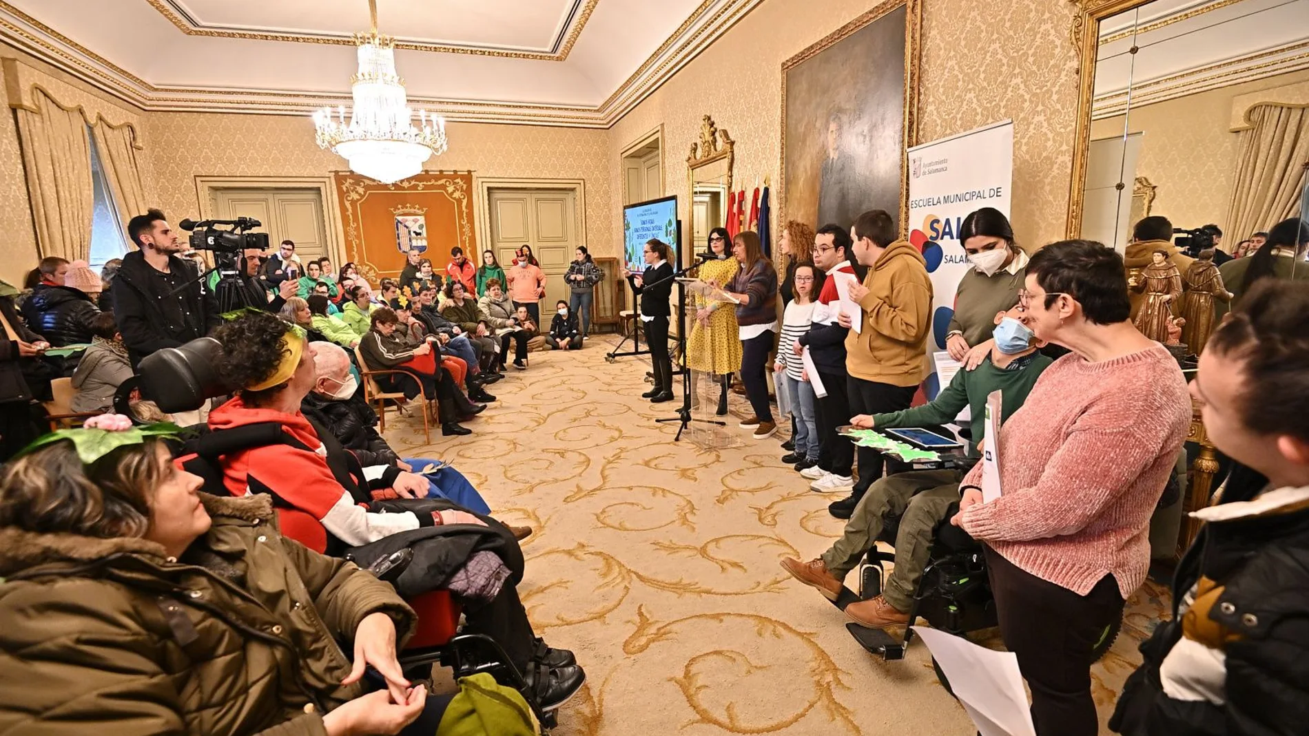 Acto institucional en el Ayuntamiento de Salamanca por el Día Internacional de las Personas con Discapacidad