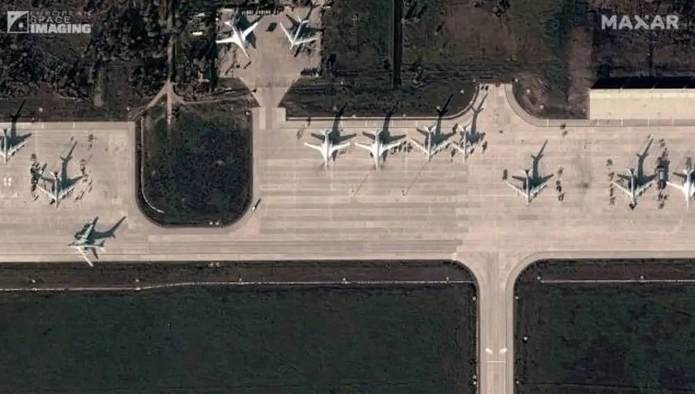 Uno de los aeropuertos rusos donde se produjo una explosión