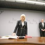 Leticia García jura el cargo como nueva delegada de la Junta en Zamora, en presencia de los consejeros Carnero, Blanco y Suárez-Quiñones