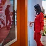 La líder de Ciudadanos, Inés Arrimadas en una imagen de archivo en la sede del partido naranja.