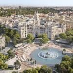 Propuesta plaza Cibeles movilidad sostenible