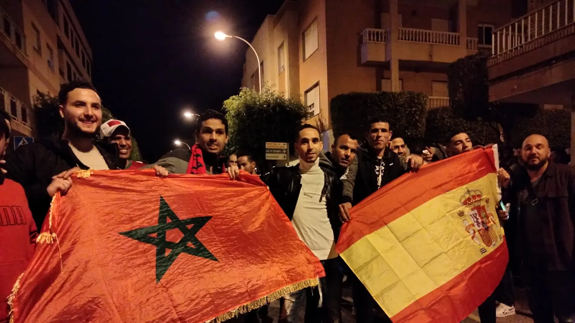 Aficionados marroquíes en El Ejido