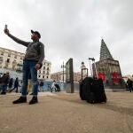La Puerta del Sol, en obras antes de la celebración de las campanadas