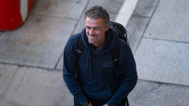 Luis Enrique con la Selección.