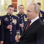 El presidente ruso, Vladimir Putin, durante un acto en el Kremlin esta semana