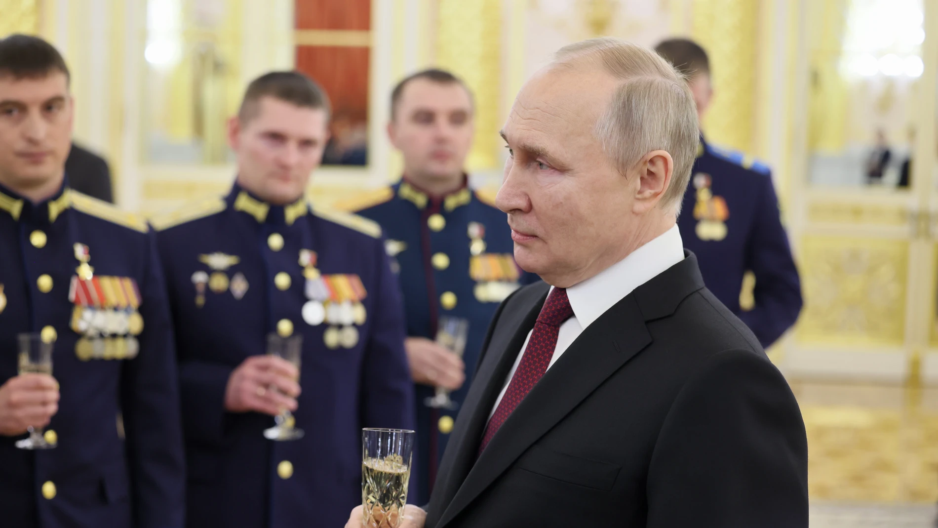 El presidente ruso, Vladimir Putin, durante un acto en el Kremlin esta semana
