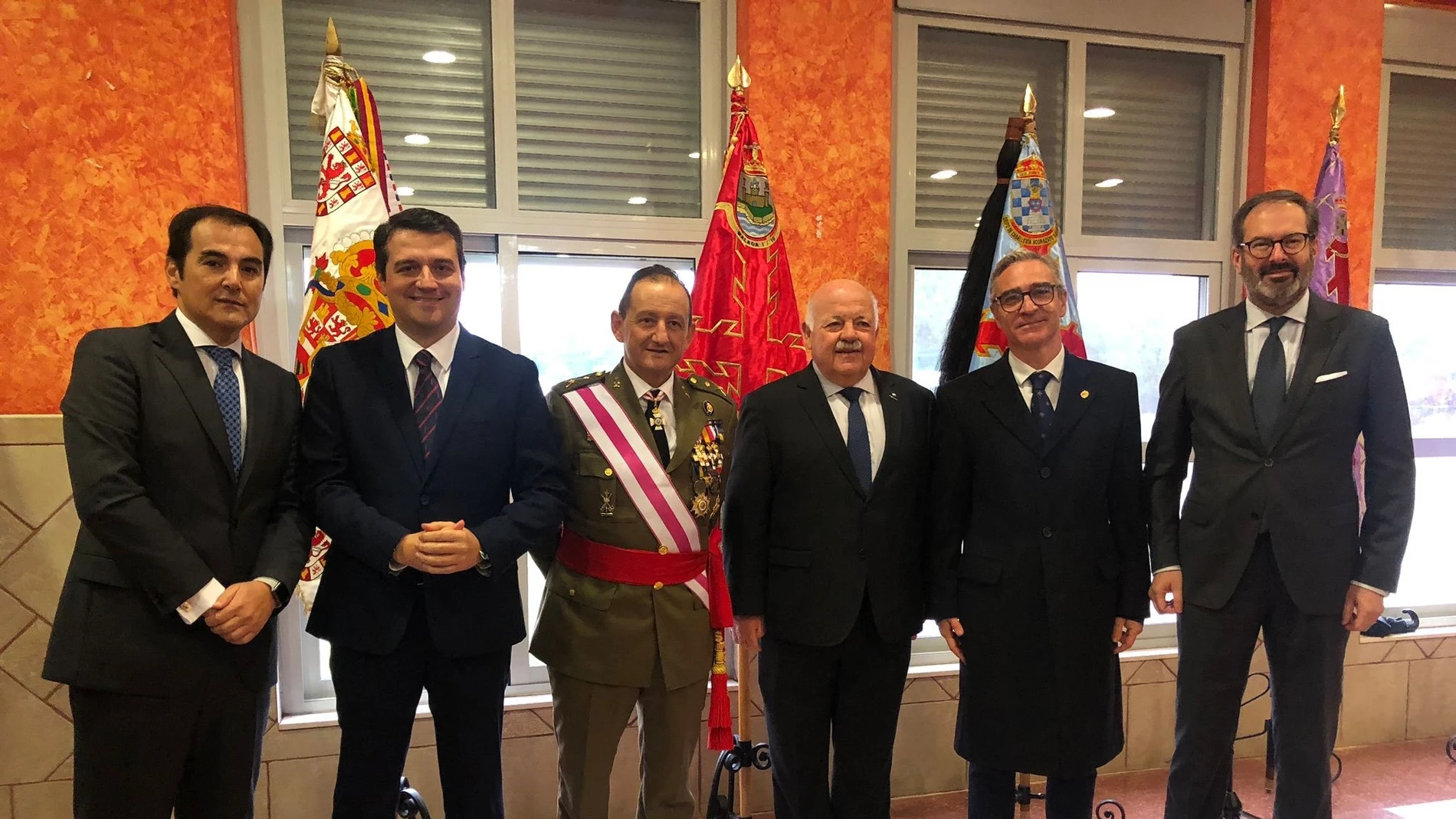 El consejero de Justicia, Administración Local y Función Pública, José Antonio Nieto, asiste a la tradicional parada militar de la Brigada Guzmán el Bueno X, con base en Cerro Muriano, con motivo de la festividad de su patrona, la Inmaculada Concepción