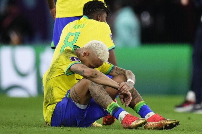 Neymar, desolado tras la eliminación de Brasil