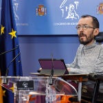 El portavoz de Unidas Podemos en el Congreso, Pablo Echenique