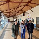 Virginia Barcones durante su visita a Pradoluengo