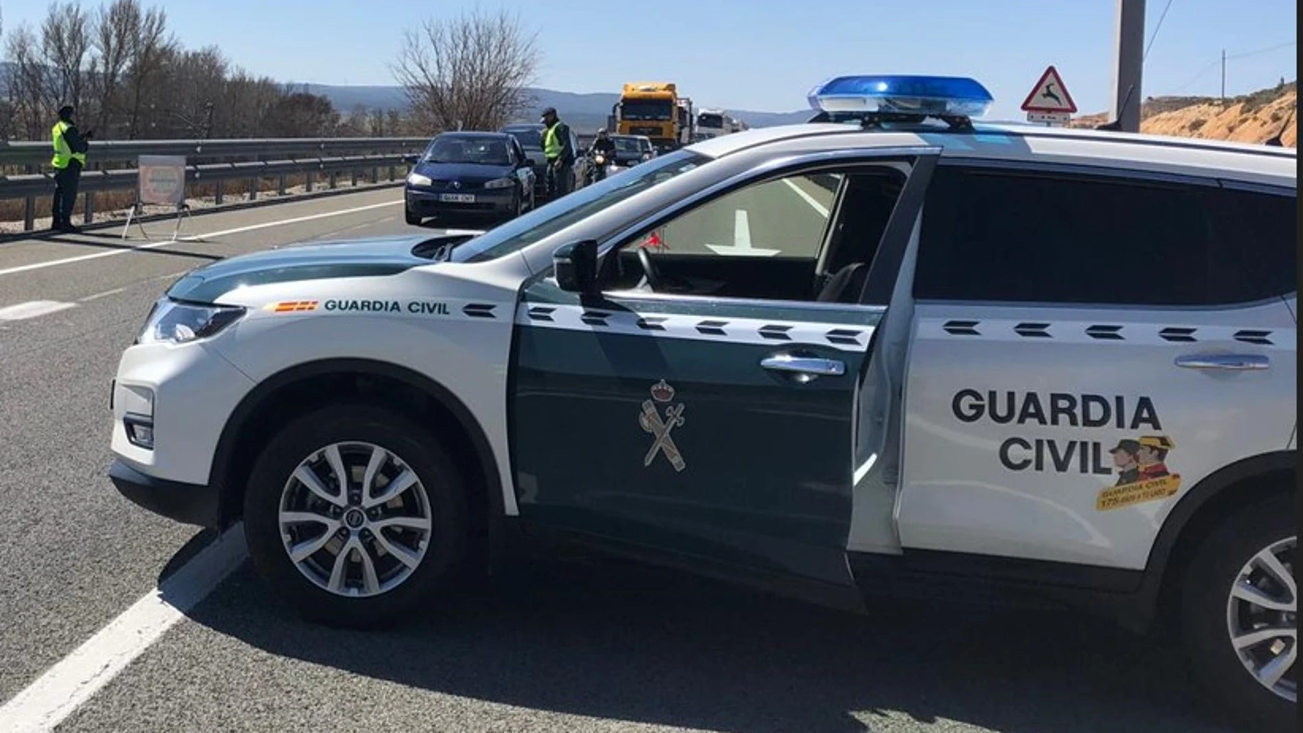 Control de tráfico en las carreteras de Soria