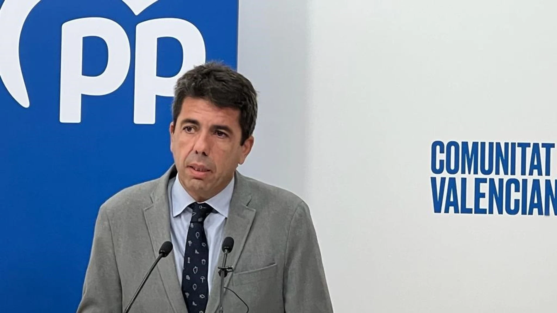 El presidente del PPCV, Carlos Mazón