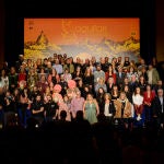 Foto de familia de los galardonados del festival palentino