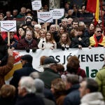 Concentración frente a la Casa Cuartel de Pamplona en apoyo a la Guardia Civil