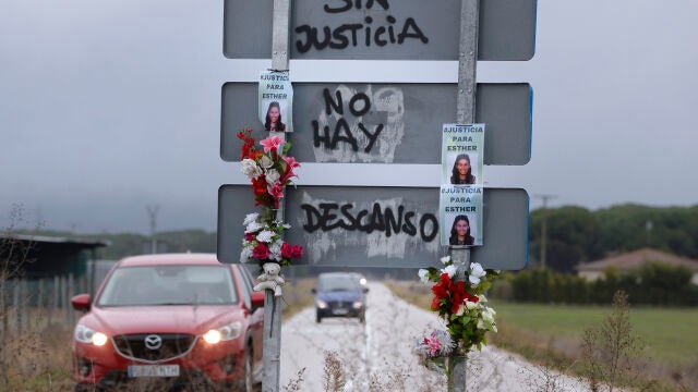 Muestras de apoyo de los vecinos de Traspinedo a Esther López