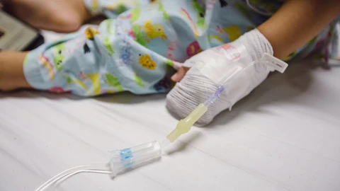 Niño hospitalizado
