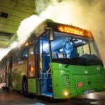 La simulación del incendio de un autobús ha dejado en evidencia el buen funcionamiento de los protocolos del Consorcio Regional de Transportes de Madrid (CRTM)
