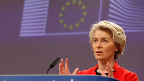 La presidenta de la Comisión Europea, Ursula von der Leyen