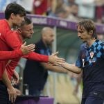 Modric fue sustituido entre aplausos en el Argentina-Croacia del Mundial de Qatar